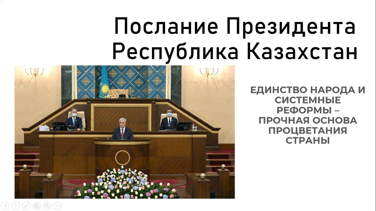Послание Президента Республики Казахстан 2021 года