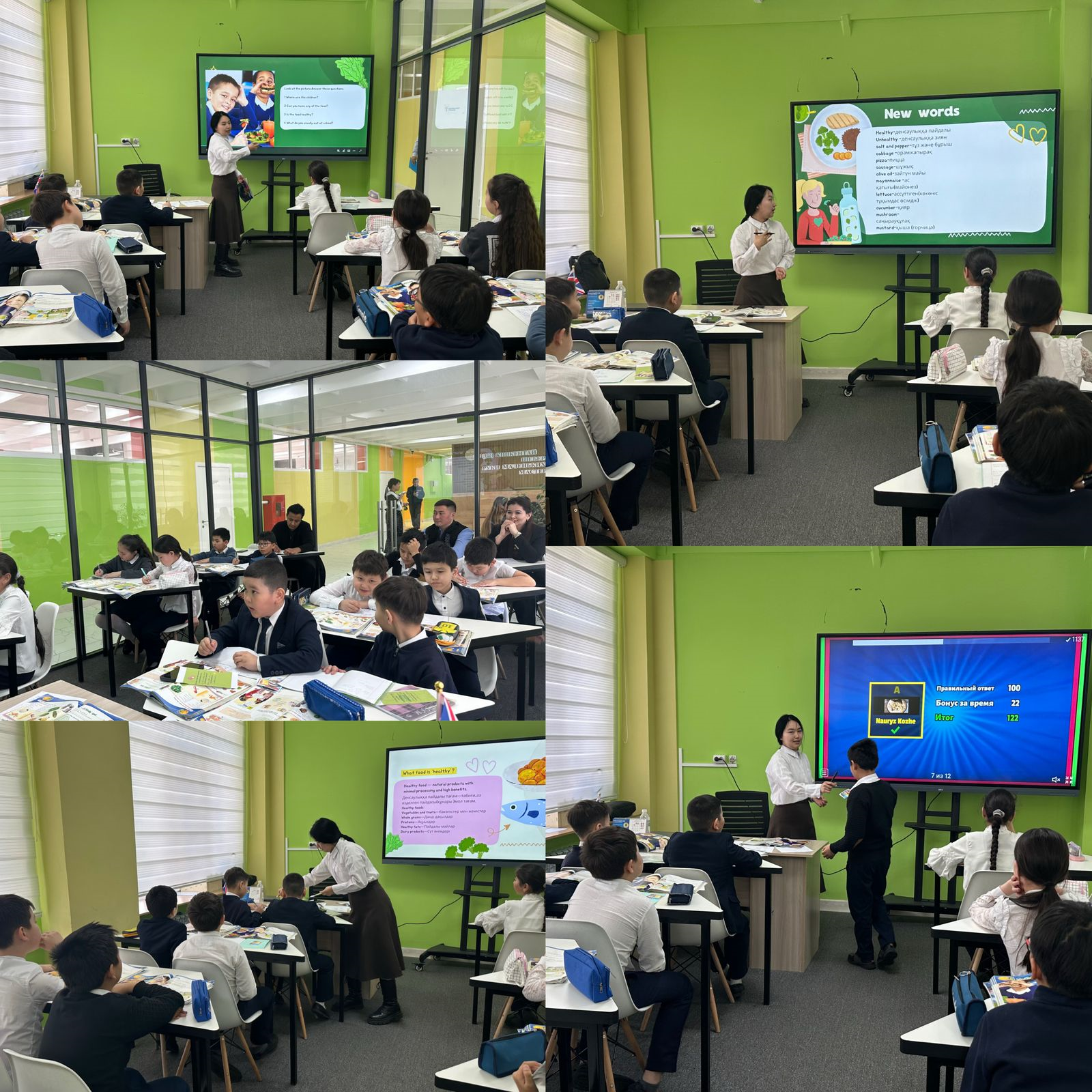 «Healthy world» тақырыбындағы ашық сабақ