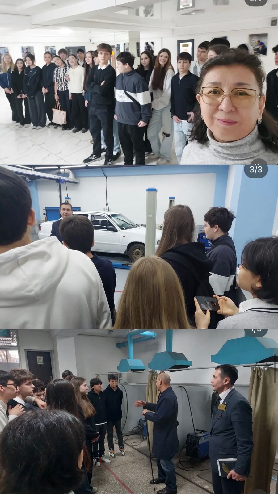 Кәсіптік бағдар беру: оқушылар Алматылық автомеханикалық колледжде.